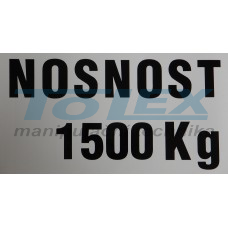 nosnost 1500 Kg